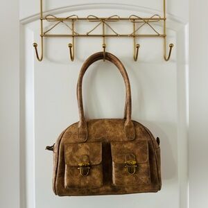 Brandy Melville Brown Leather Handbag